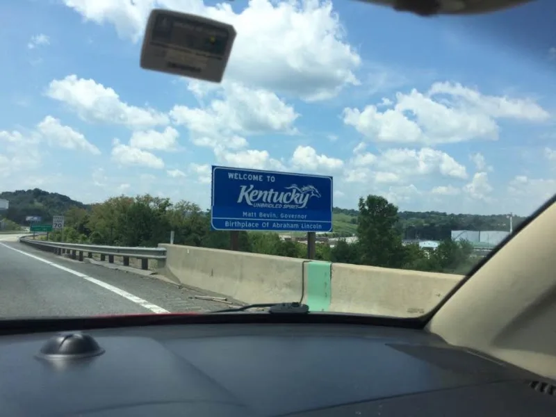 Kentucky Welcome Sign