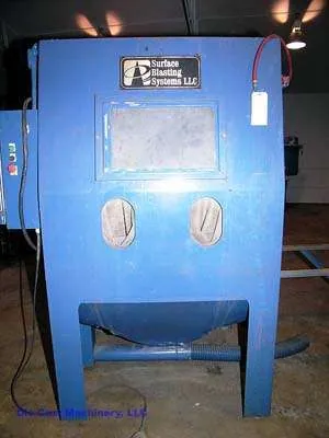 Used Surface Blasting Systems Model: 48 Table Type Abrasive Shot Blast & Peening Machine
