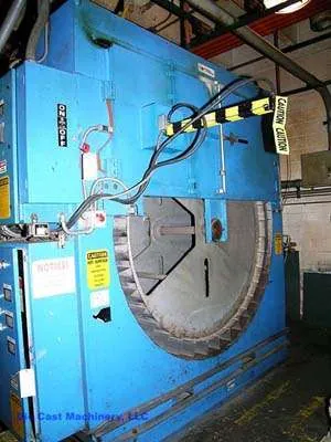 Used Dynarad Model: RL-36R 36 KW Electrically Heated Magnesium Ingot Preheater and Furnace Charging Unit