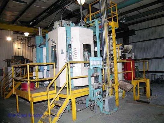 Used Ube Model: 800 HVSC 800 Metric Ton Horizontal Clamp Vertical Shot (HVSC) Cold Chamber Aluminum Squeeze Cast/Semi-Solid Die Casting Machine