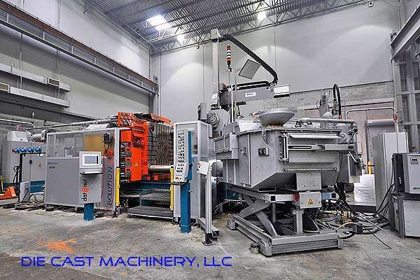 Used Buhler Model: Evolution B 120 DS 12000 kN Horizontal Cold Chamber Aluminum High Pressure Die Casting Machine