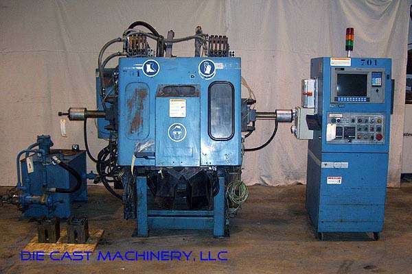 Used Techmire Model: 66NT (6x6) 45 US Ton Multi-slide Hot Chamber Miniature Zinc (Zamak) High Pressure Die Casting Machine