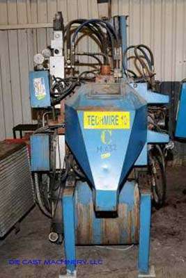 Used Techmire Model: 22H 8 Metric Ton Multi-slide Hot Chamber Miniature Zinc (Zamak) High Pressure Die Casting Machine