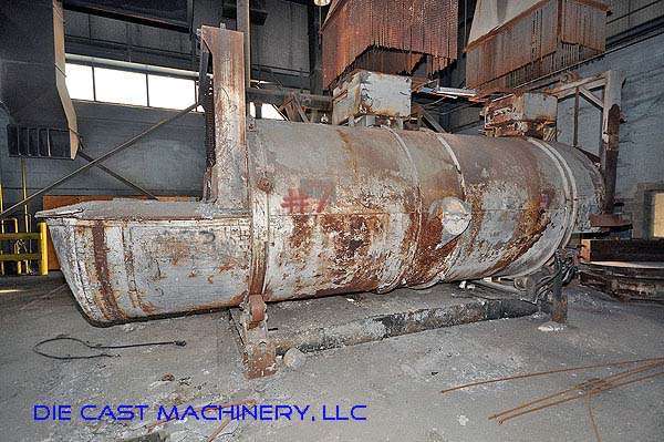 Used Warwick Model: WBT-60 1600 pounds Reverberatory Type Tilting (Rotating) Barrel Furnace