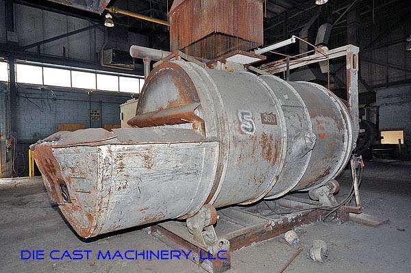 Used Warwick Model: WBT-60 1600 pounds Reverberatory Type Tilting (Rotating) Barrel Furnace