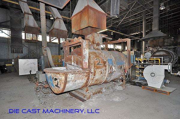 Used Warwick Model: WBT-60 1600 pounds Reverberatory Type Tilting (Rotating) Barrel Furnace