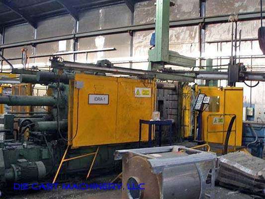 Used Idra Model: OL 1100 PRP 1240 Metric Ton Horizontal Cold Chamber Aluminum High Pressure Die Casting Machine