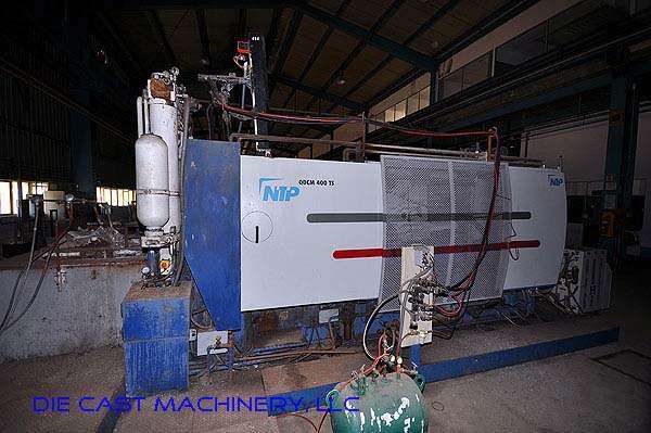 Used NTP Model: WEM H 400 M 4000 kN Horizontal Hot Chamber Magnesium High Pressure Die Casting Machine