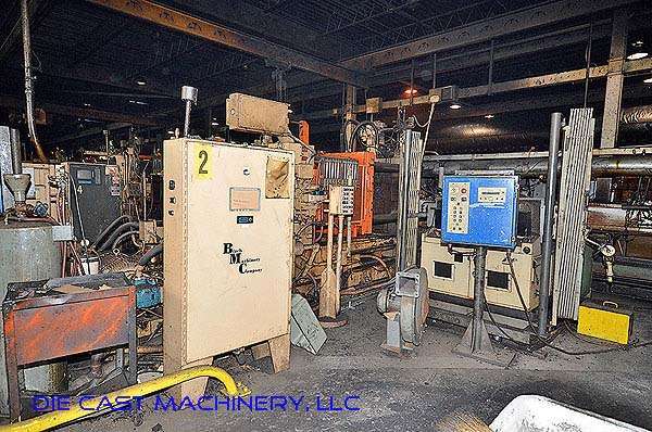 Used Kux-Wickes Model: BH-600 600 Ton Horizontal Hot Chamber Zinc (Zamak) High Pressure Die Casting Machine