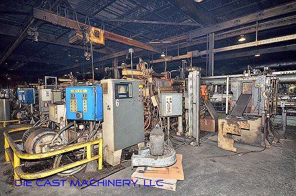 Used HPM Model: D-600-Z 600 Ton Horizontal Hot Chamber Zinc (Zamak) High Pressure Die Casting Machine
