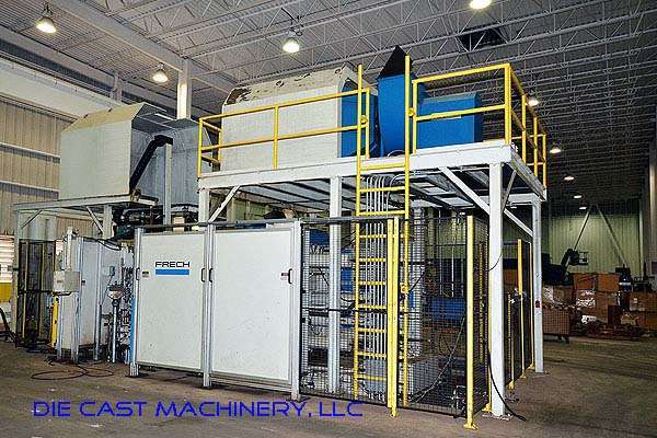 Used Frech Model: DAK 1100-133-L RC 12100 kN Horizontal Cold Chamber Aluminum High Pressure Die Casting Machine