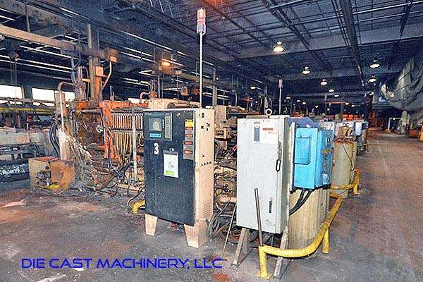 Used Kux-Wickes Model: BH-600 600 Ton Horizontal Hot Chamber Zinc (Zamak) High Pressure Die Casting Machine