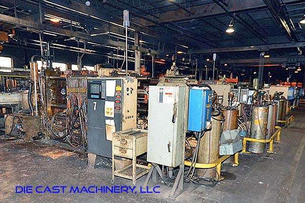 Used Kux-Wickes Model: BH-600 600 Ton Horizontal Hot Chamber Zinc (Zamak) High Pressure Die Casting Machine