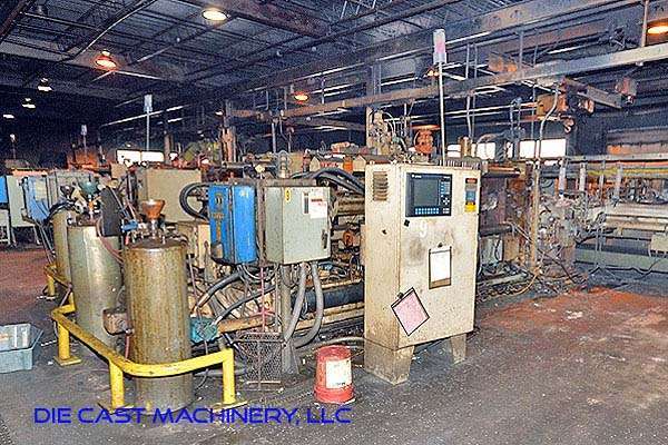 Used HPM Model: D-600-Z 600 Ton Horizontal Hot Chamber Zinc (Zamak) High Pressure Die Casting Machine