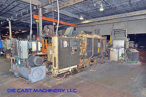 Used HPM Model: II-600-A 600 Ton Horizontal Cold Chamber Aluminum High Pressure Die Casting Machine