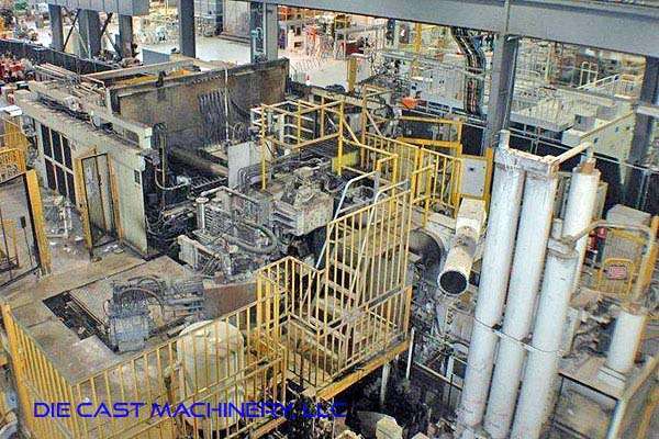 Used Toshiba Model: DC-2500 CST 2500 Metric Ton Horizontal Cold Chamber Aluminum High Pressure Die Casting Machine