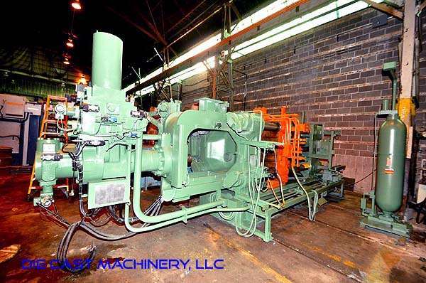 Used Toshiba Model: DC-650-CLT 650 Metric Ton Horizontal Cold Chamber Aluminum High Pressure Die Casting Machine