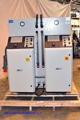 Used AEC Model: 2TCOU-2 72 KW (36 kw per zone) Dual (two) Zone Portable Hot Oil Process Heater Temperature Control Unit