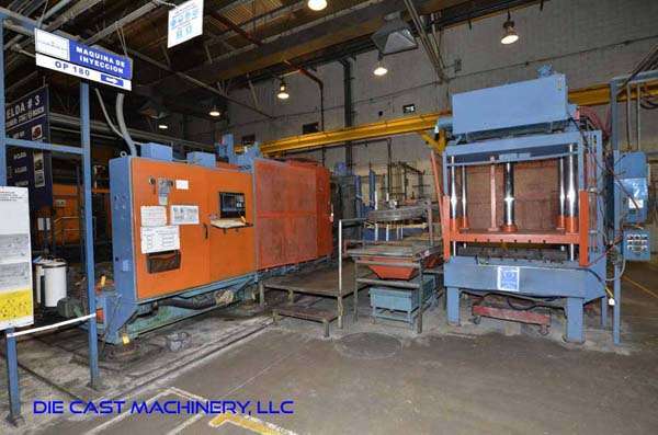 Used HPM Model: II-900-A 900 Ton Horizontal Cold Chamber Aluminum High Pressure Die Casting Machine