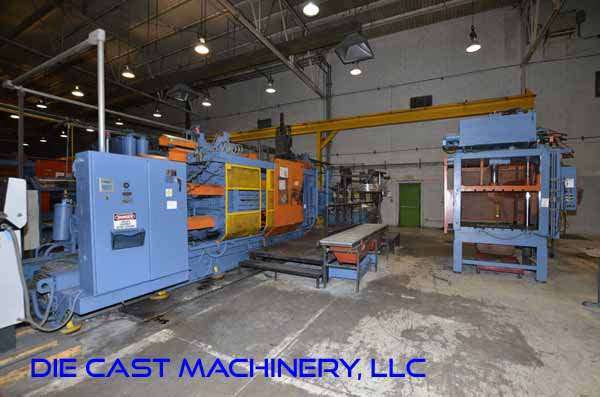 Used HPM Model: II-900-A 900 Ton Horizontal Cold Chamber Aluminum High Pressure Die Casting Machine