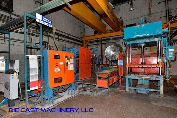 Used HPM Model: II-600-A 600 Ton Horizontal Cold Chamber Aluminum/Magnesium Capable High Pressure Die Casting Machine