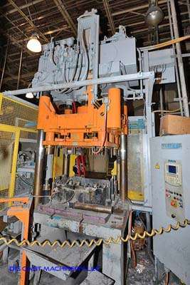 Used Reis Trim Press Model: SEP 10-965 65 Ton Three Column (Post) Vertical Hydraulic Die Casting Trim Press