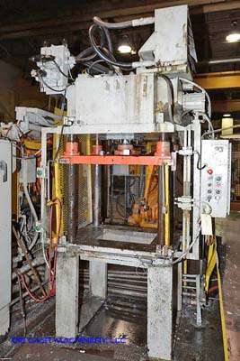 Used Metal Mechanics Model: 35-T 35 Ton Four Column (Post) Vertical Hydraulic Die Casting Trim Press