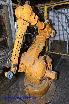 Used ABB Model: IRB 4400 1.960 Meter Six Axis Foundry Rated Industrial Robot with Extractor/Gripper & Die Spray Lubrication Package