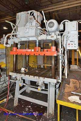 Used Birch Trim Press Model: BMC-50-A 50 Ton Four Column (Post) Vertical Hydraulic Die Casting Trim Press