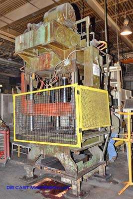 Used Hannifin Press Model: 50 Ton Four Column (Post) Vertical Hydraulic Die Casting Trim Press