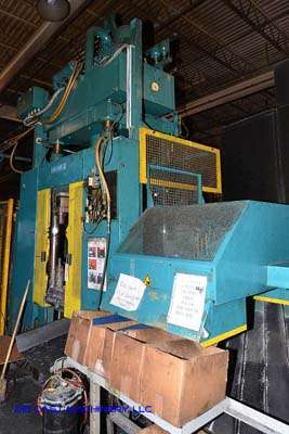 Used Reis Trim Press Model: SEP 10-65 D111 65 Ton Three Column (Post) Vertical Hydraulic Die Casting Trim Press