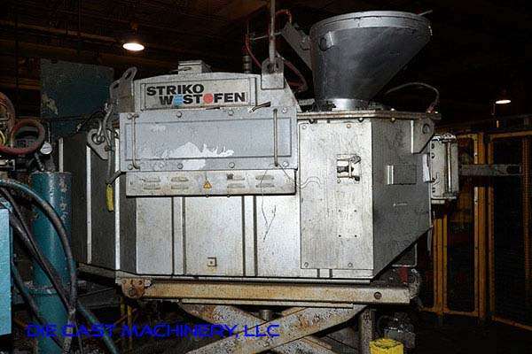 Used Striko Westofen Model: W 900 SL ProDos 900 kg Low Energy Electric Heated Aluminum Holding and Dosing Furnace