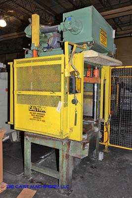 Used Metal Mechanics Model: 50 ton Four Column (Post) Vertical Hydraulic Die Casting Trim Press