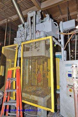 Used Reis Trim Press Model: SEP 10-65 D111 65 Metric Ton Three Column (Post) Vertical Hydraulic Die Casting Trim Press