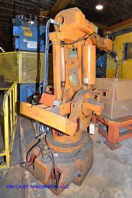 Used ABB Model: IRB 6400 2.40-120 Meter Six Axis Foundry Rated Industrial Robot with Extractor Package/Gripper for Extracting Die Castings