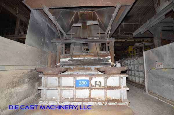 Used Lindberg MPH Model: 62-ARH 60000 60000 Pound Reverberatory Type Wet Bath Stationary Aluminum Melting and Holding Furnace
