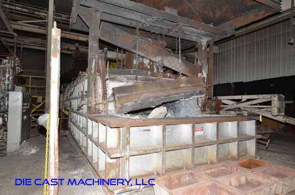 Used Lindberg MPH Model: 62-ARH 84000 84000 Pound Reverberatory Type Wet Bath Stationary Aluminum Melting and Holding Furnace