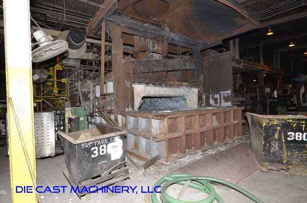 Used Lindberg MPH Model: 62-ARH 84000 84000 Pound Reverberatory Type Wet Bath Stationary Aluminum Melting and Holding Furnace