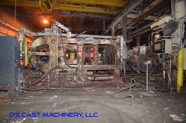 Used Lester Model: HP-1200X-SF 1200 Tons Horizontal Cold Chamber Aluminum High Pressure Die Casting Machine