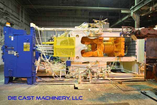 Used Lester Model: HP-1200X-SF 1200 Tons Horizontal Cold Chamber Aluminum High Pressure Die Casting Machine