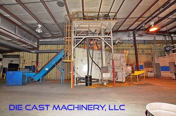 Used Wheelabrator Model: A3 BCP 3 3-Wheel Flow Through Shot Blast Machine