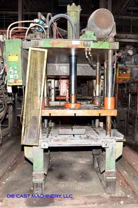 Used Die Cast Press Trim Press Model: 30 Ton Four Column (Post) Vertical Hydraulic Die Casting Trim Press