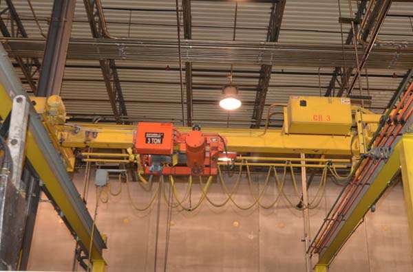 Used Saturn Model: 3 Ton Free Standing, Top Running, Single Girder Overhead Bridge Crane