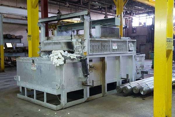 Used FW Schaefer Model: FWS-1200/HR - Glowbar 1200 Pounds/Hour Electric Glow Bar Reverb Type Wet Bath Stationary Aluminum Melting Furnace