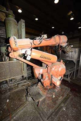 Used ABB Model: IRB 6400 120 Kilogram Six Axis Industrial Robot with Extractor Package/Gripper For Extracting Die Castings