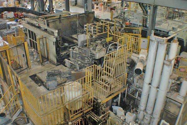 Used Toshiba Model: DC-2500 CST 2500 Metric Ton Horizontal Cold Chamber Aluminum High Pressure Die Casting Machine