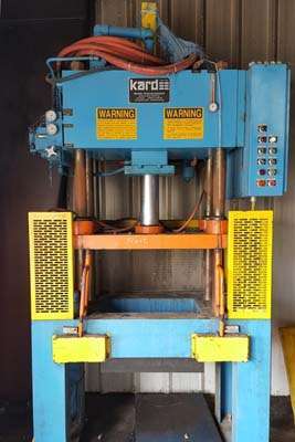 Used Kard Trim Press Model: TP 30-4 30 ton Four Column (Post) Vertical Hydraulic Die Casting Trim Press