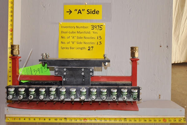 Used Rimrock Model: 27 Inch Rimrock Die Lube Spray Manifold for Model 410 Automatic Reciprocator Sprayer