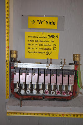 Used Rimrock Model: 20 Inch Rimrock Die Lube Spray Manifold for Model 410 Automatic Reciprocator Sprayer