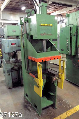 Used Hannifin Press Model: OGF-12D 12 Ton C-Frame (Gap Frame) Vertical Hydraulic Die Cast Trimming Press